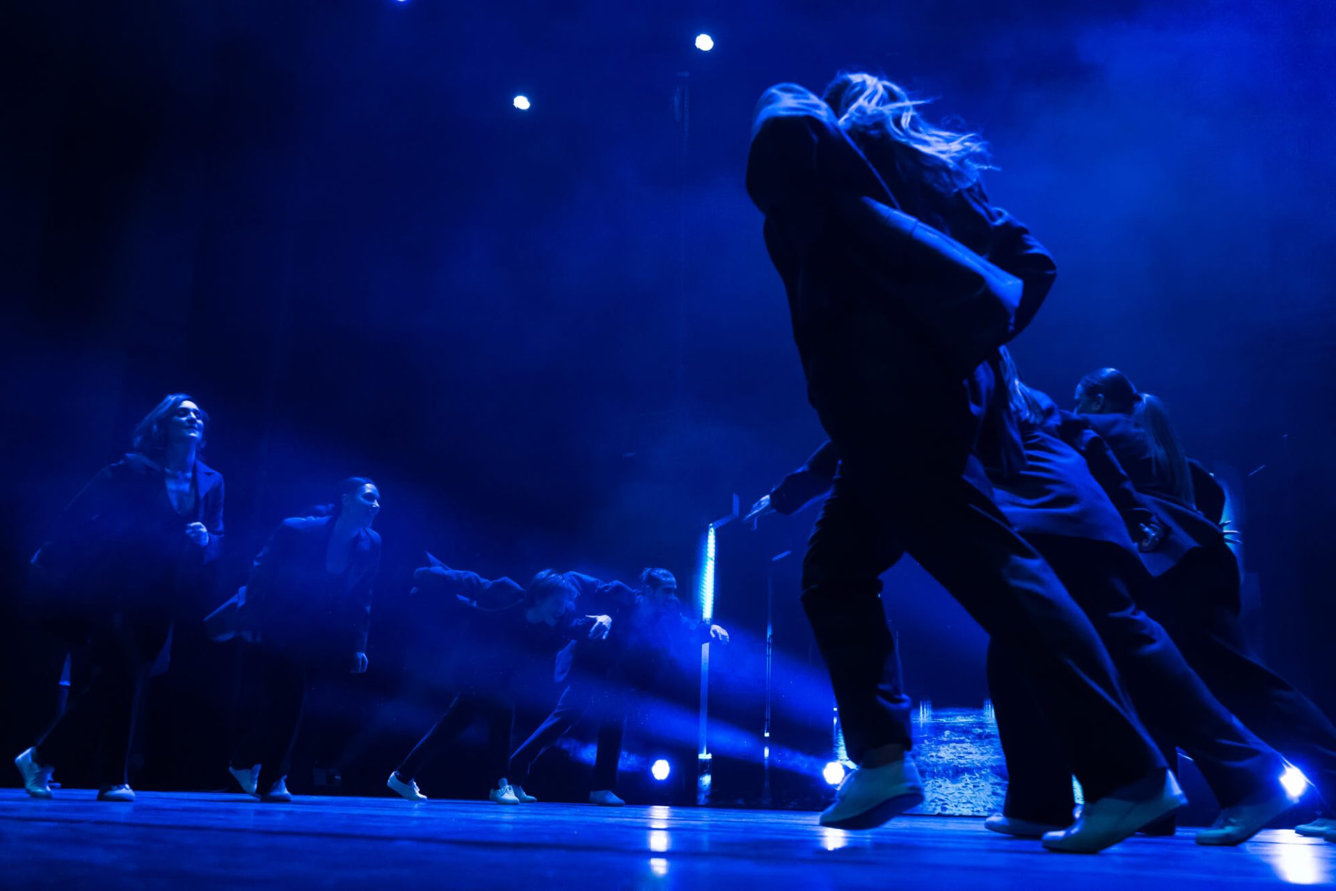 Danseurs du spectacle de Giant Studio, à Neuchâtel (Suisse)