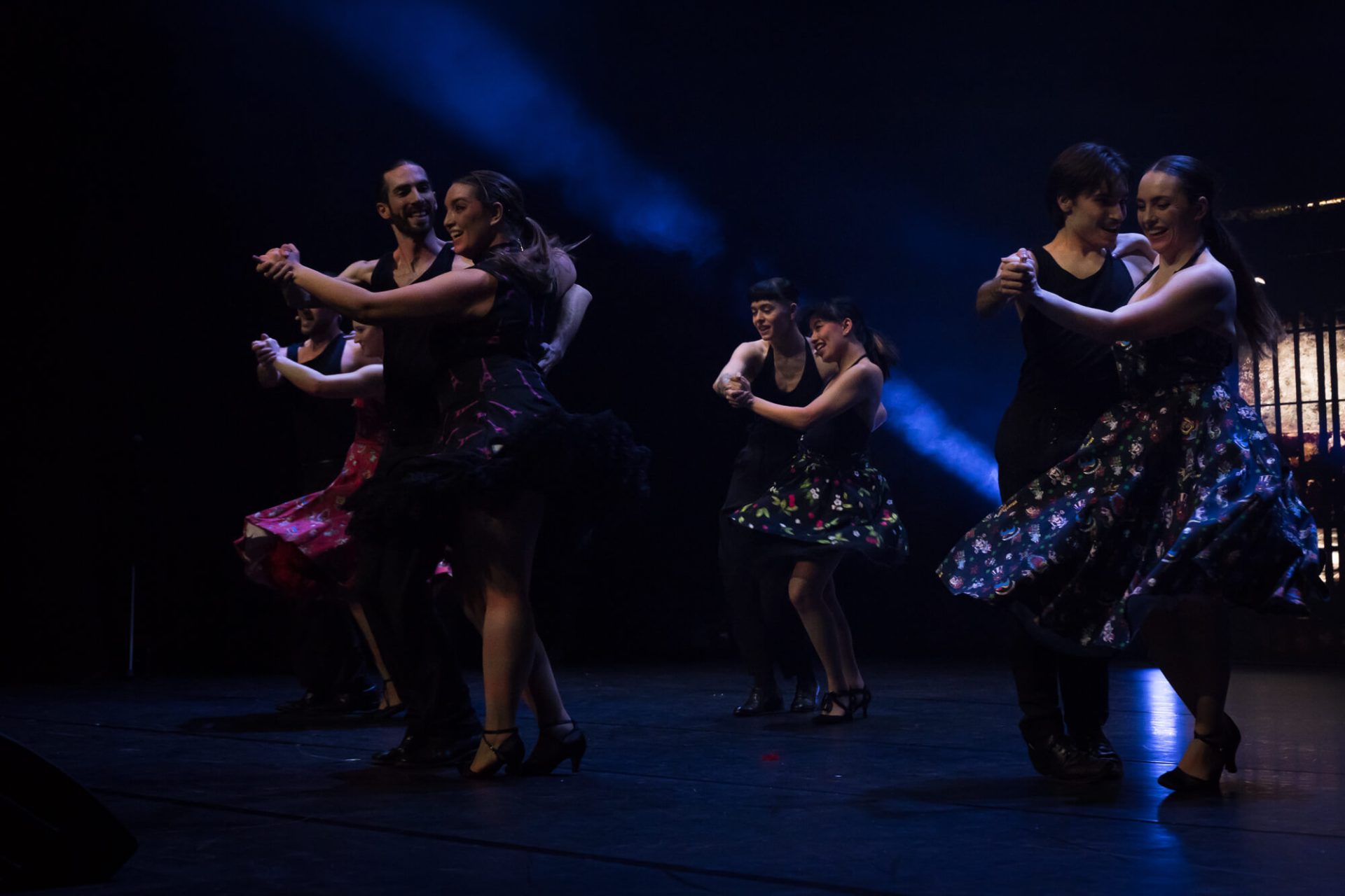 Danseurs du spectacle de Giant Studio, à Neuchâtel (Suisse)