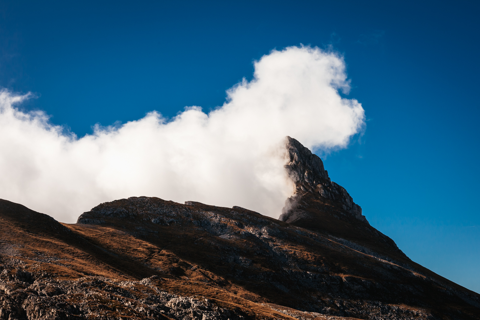 Nuage divin sur une montagne grenobloise